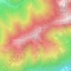 Mappa topografica Monte Cornizzolo, altitudine, rilievo