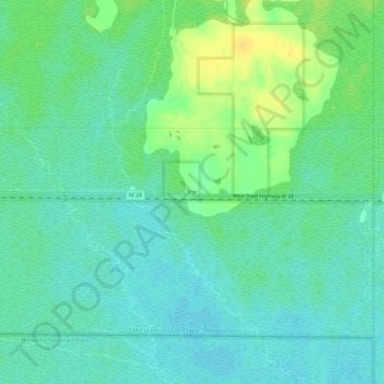 Mappa topografica Star, altitudine, rilievo