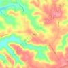 Mappa topografica Straw, altitudine, rilievo