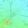 Mappa topografica Emmiganuru, altitudine, rilievo