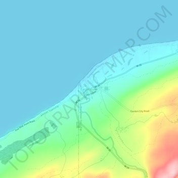 Mappa topografica Eagle River, altitudine, rilievo
