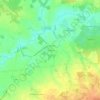 Mappa topografica La Roussière, altitudine, rilievo
