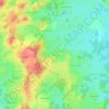 Mappa topografica Les Besses, altitudine, rilievo
