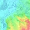 Mappa topografica Les Peux, altitudine, rilievo