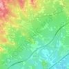 Mappa topografica les Casetes del Pujol, altitudine, rilievo
