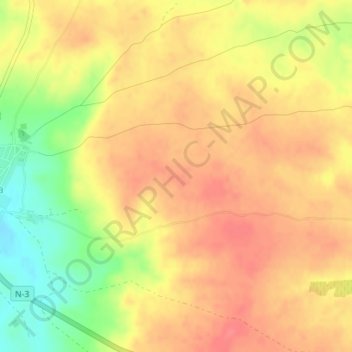 Mappa topografica La Matanza, altitudine, rilievo