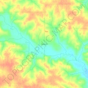 Mappa topografica Chequest, altitudine, rilievo