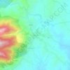 Mappa topografica Tiqubɛin, altitudine, rilievo