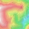 Mappa topografica Cascata del Rio, altitudine, rilievo