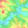 Mappa topografica Les Fieux, altitudine, rilievo