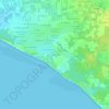 Mappa topografica Fond Lanoue, altitudine, rilievo