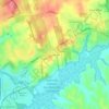 Mappa topografica Los Perales, altitudine, rilievo