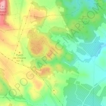 Mappa topografica Le Debois, altitudine, rilievo