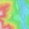 Mappa topografica Le Jarre, altitudine, rilievo