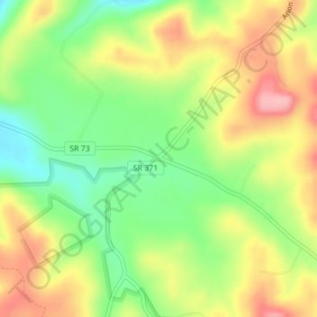Mappa topografica Lombardsville, altitudine, rilievo