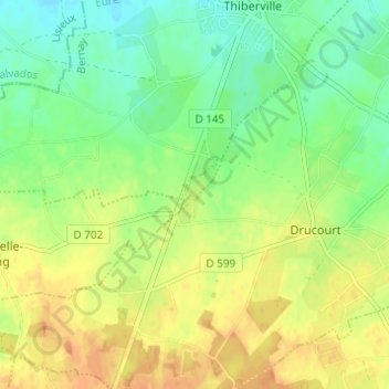 Mappa topografica La Buissonnière, altitudine, rilievo