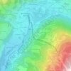 Mappa topografica Montrigon, altitudine, rilievo