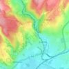 Mappa topografica Highbury, altitudine, rilievo