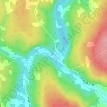 Mappa topografica Parkindale, altitudine, rilievo