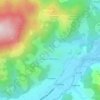 Mappa topografica Las Bignos, altitudine, rilievo