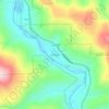 Mappa topografica Burlington, altitudine, rilievo