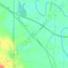 Mappa topografica McLain, altitudine, rilievo