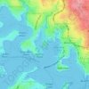Mappa topografica Berry Island, altitudine, rilievo
