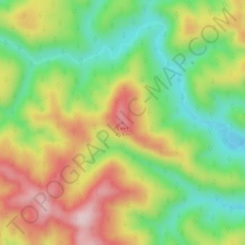 Mappa topografica Свет, altitudine, rilievo