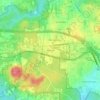 Mappa topografica West Hills, altitudine, rilievo