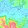 Mappa topografica Daudevie, altitudine, rilievo