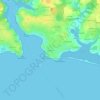 Mappa topografica Kernéost, altitudine, rilievo