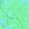 Mappa topografica Oakwood, altitudine, rilievo