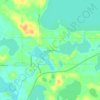 Mappa topografica Bucks Mill, altitudine, rilievo