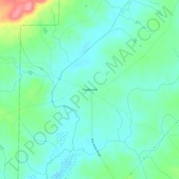 Mappa topografica Piedmont, altitudine, rilievo