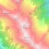Mappa topografica Monte Seleron, altitudine, rilievo