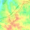 Mappa topografica Amelia, altitudine, rilievo