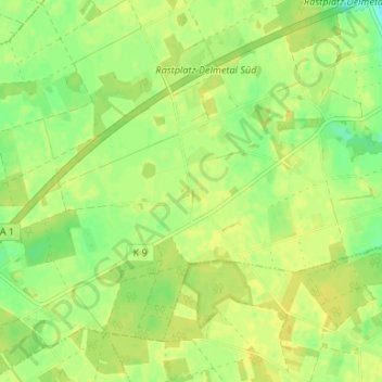 Mappa topografica Wunderburg, altitudine, rilievo