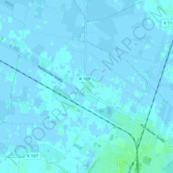 Mappa topografica Langstoft, altitudine, rilievo
