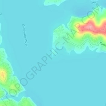 Mappa topografica Windy Point, altitudine, rilievo