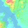 Mappa topografica Portaferry, altitudine, rilievo