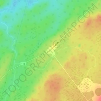 Mappa topografica Desmaraisville, altitudine, rilievo