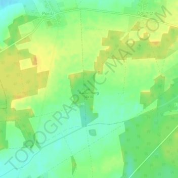 Mappa topografica Kaukenberg, altitudine, rilievo