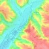 Mappa topografica La Costière, altitudine, rilievo