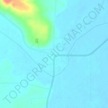 Mappa topografica Ovid, altitudine, rilievo