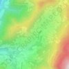 Mappa topografica L'Adret, altitudine, rilievo