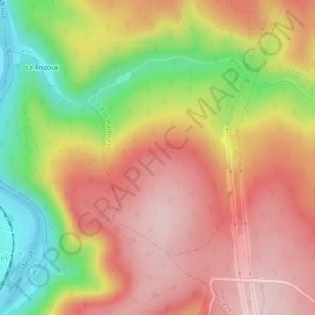 Mappa topografica Bois de la Houssière, altitudine, rilievo