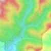 Mappa topografica Indian Creek Falls, altitudine, rilievo