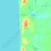 Mappa topografica Baldy, altitudine, rilievo