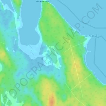 Mappa topografica Patala, altitudine, rilievo