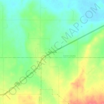 Mappa topografica Hennepin, altitudine, rilievo